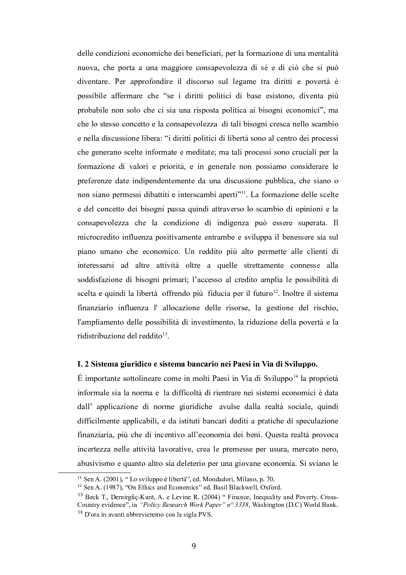 Anteprima della tesi: Profili giuridici del microcredito nei sistemi di Nazioni Unite, Unione Europea ed Italia: la tutela del diritto al credito come diritto umano, Pagina 6