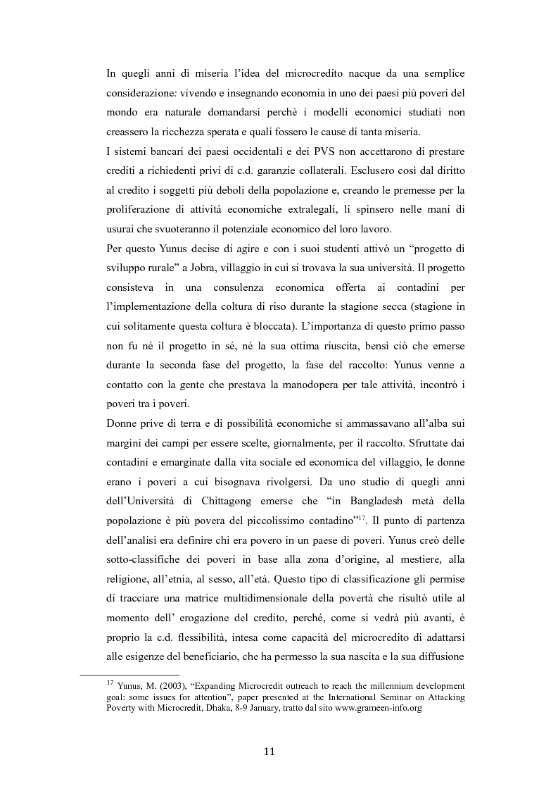 Anteprima della tesi: Profili giuridici del microcredito nei sistemi di Nazioni Unite, Unione Europea ed Italia: la tutela del diritto al credito come diritto umano, Pagina 8