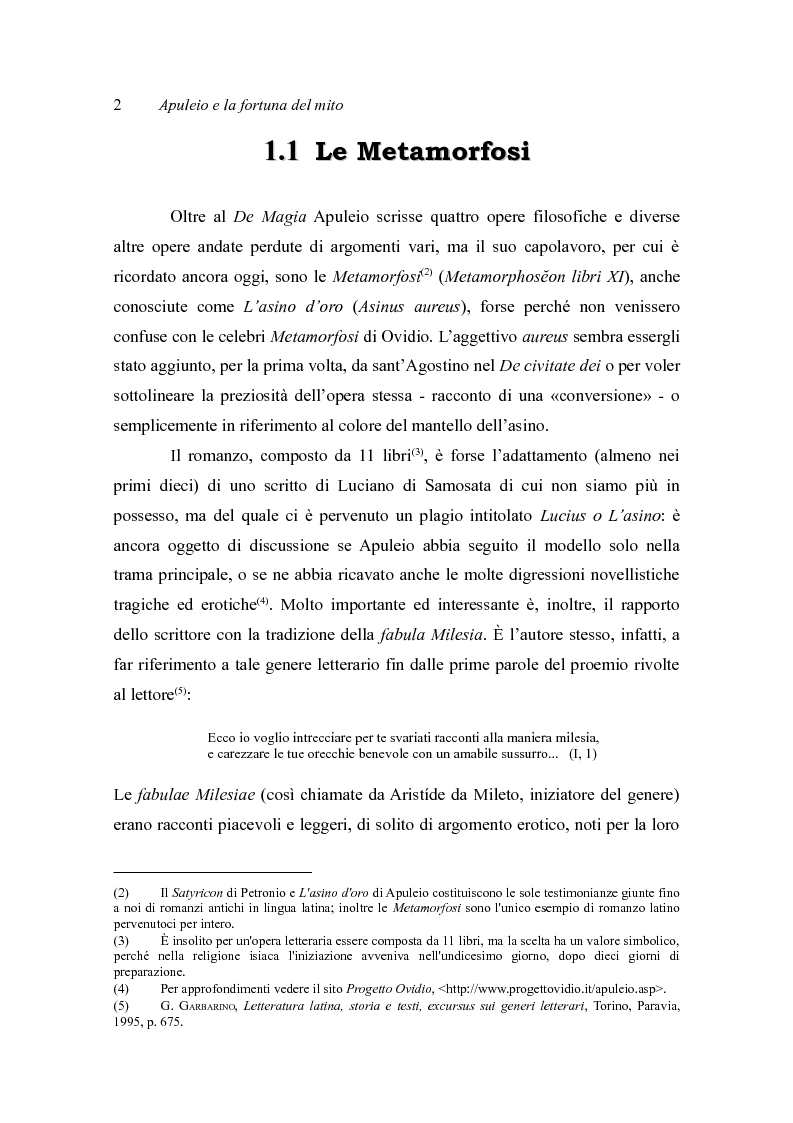 Anteprima della tesi: Le Psyché di Jean Baptiste Lully. Analisi scenico-musicale delle tre versioni teatrali della favola di Apuleio alla corte del re Sole., Pagina 6