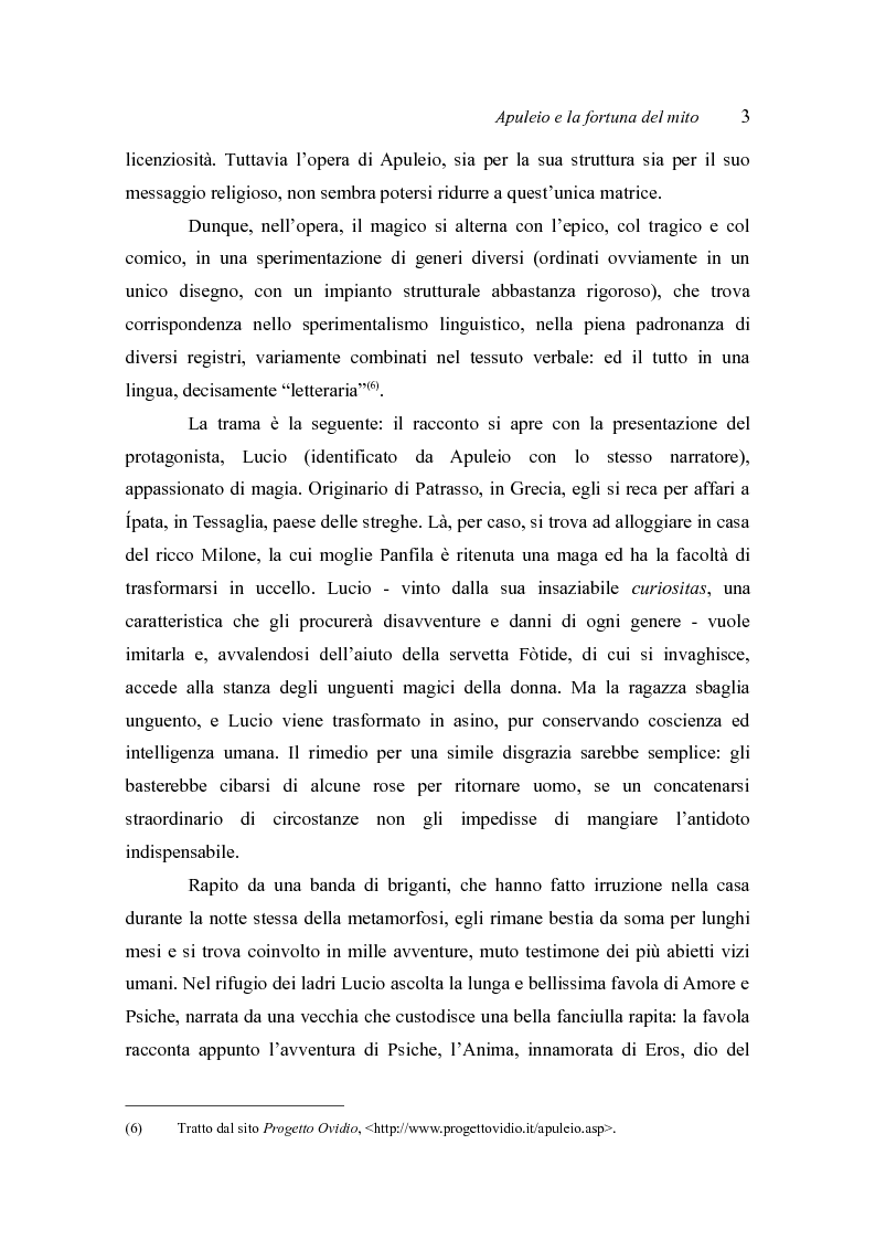 Anteprima della tesi: Le Psyché di Jean Baptiste Lully. Analisi scenico-musicale delle tre versioni teatrali della favola di Apuleio alla corte del re Sole., Pagina 7