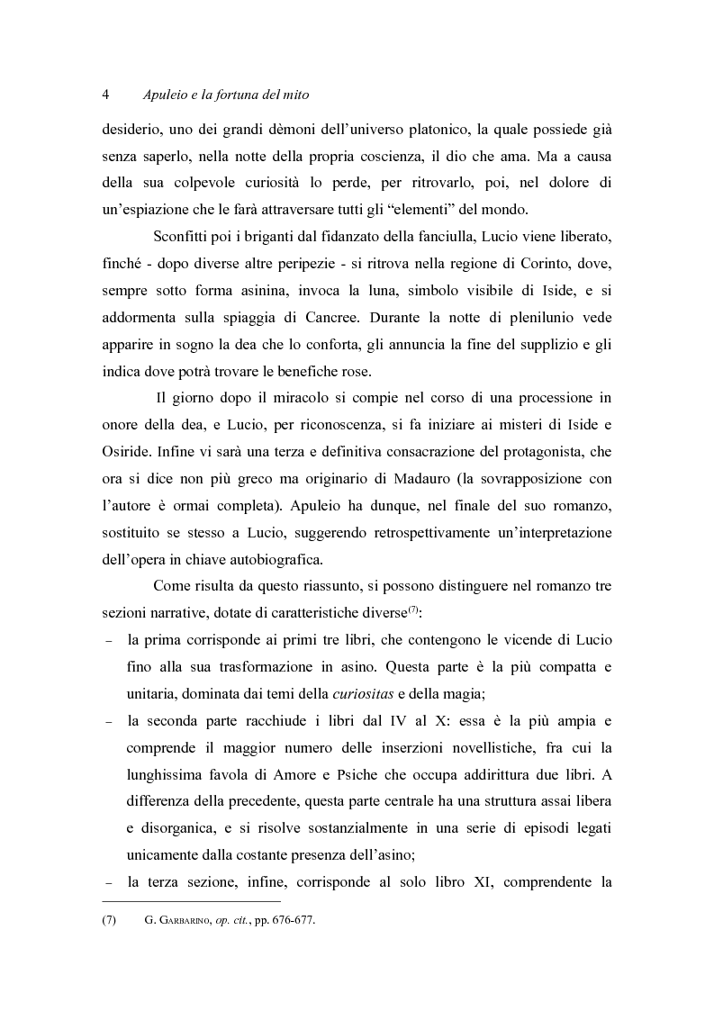 Anteprima della tesi: Le Psyché di Jean Baptiste Lully. Analisi scenico-musicale delle tre versioni teatrali della favola di Apuleio alla corte del re Sole., Pagina 8