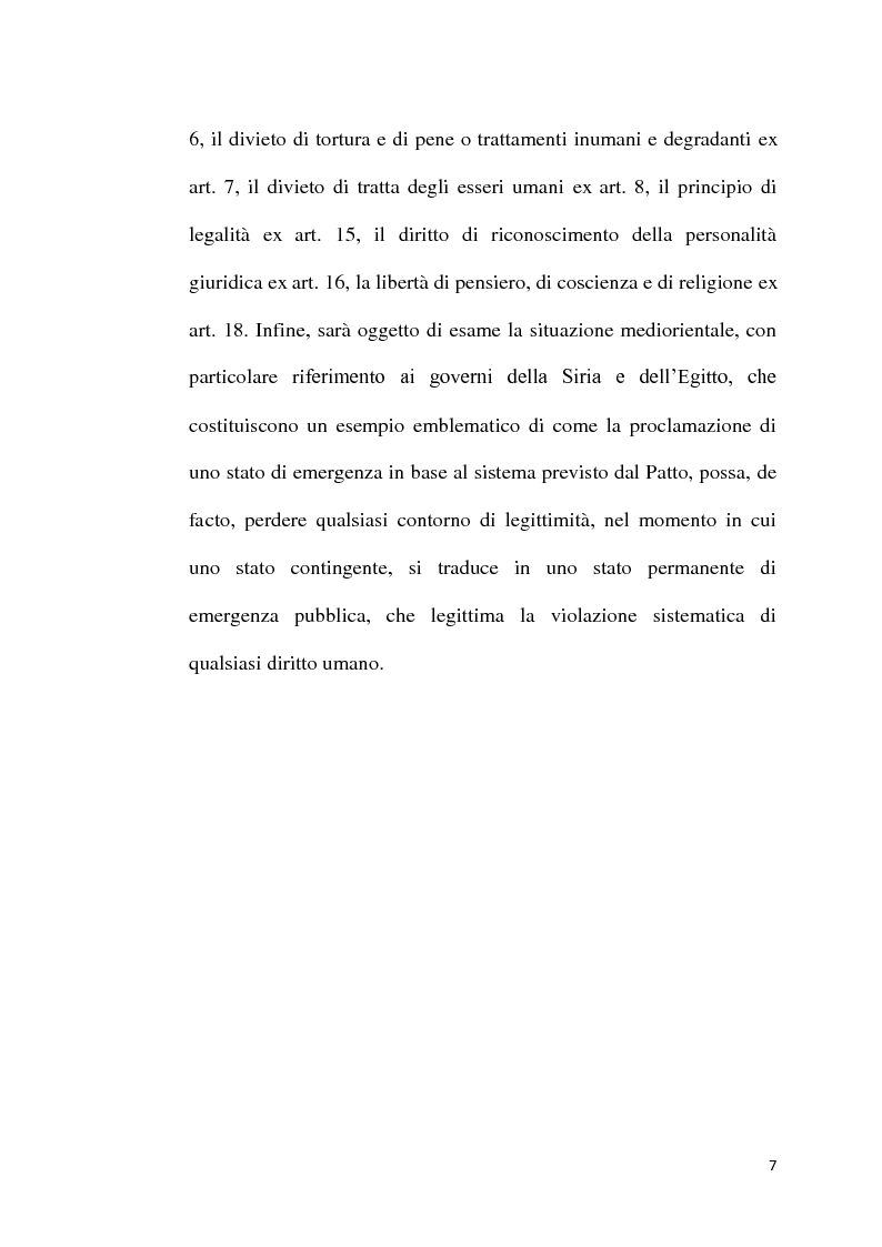 Anteprima della tesi: Il Patto sui diritti civili e politici e i diritti inderogabili, Pagina 3