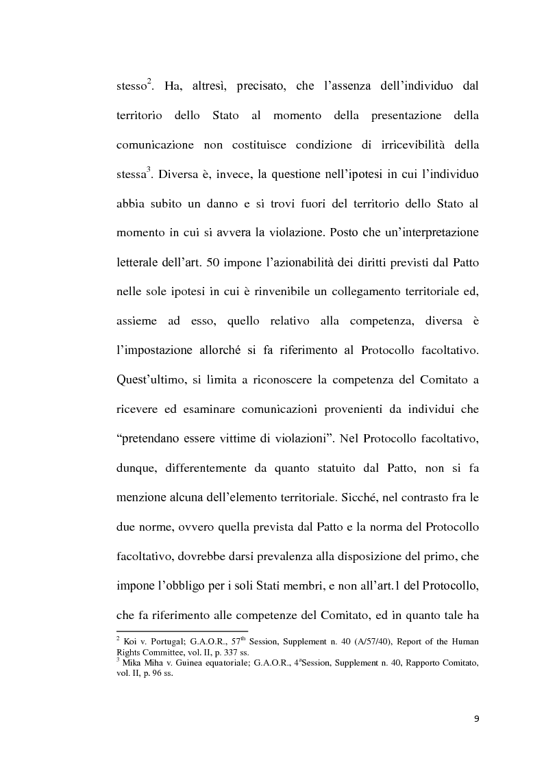 Anteprima della tesi: Il Patto sui diritti civili e politici e i diritti inderogabili, Pagina 5