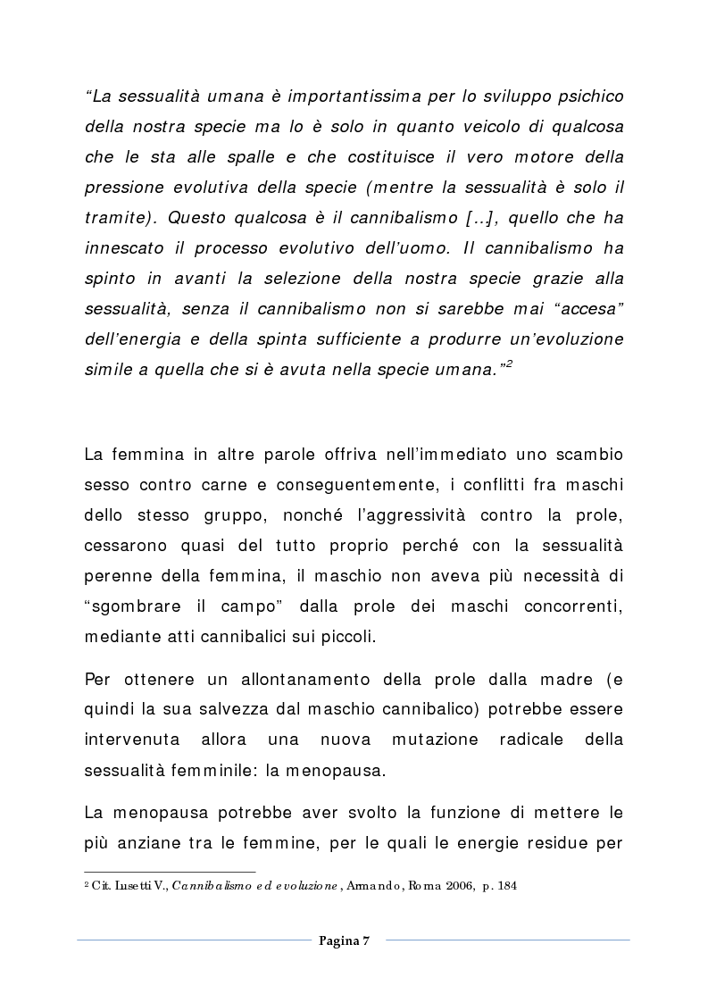 Anteprima della tesi: Appetito cannibale: enigmi del gusto e ritualità impazzita, Pagina 7