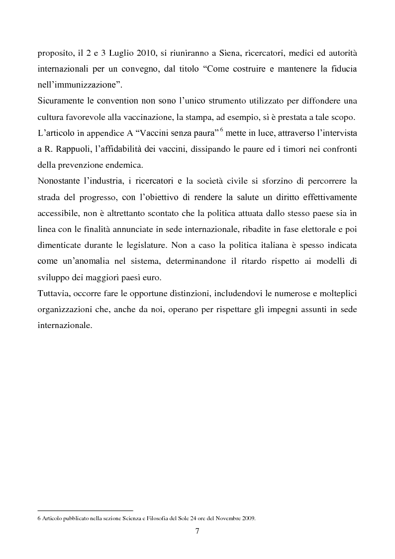 Anteprima della tesi: L'Italia nella cooperazione internazionale: il caso di studio sulla politica dei vaccini , Pagina 5