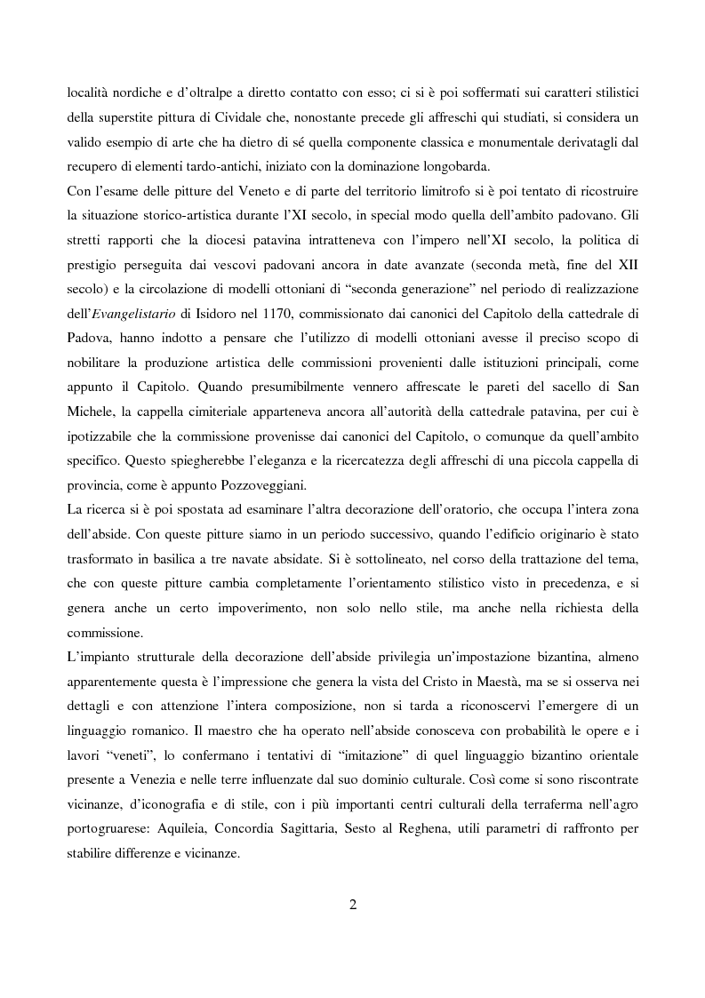 Anteprima della tesi: Pitture murali dell'Oratorio di Pozzoveggiani, Pagina 2