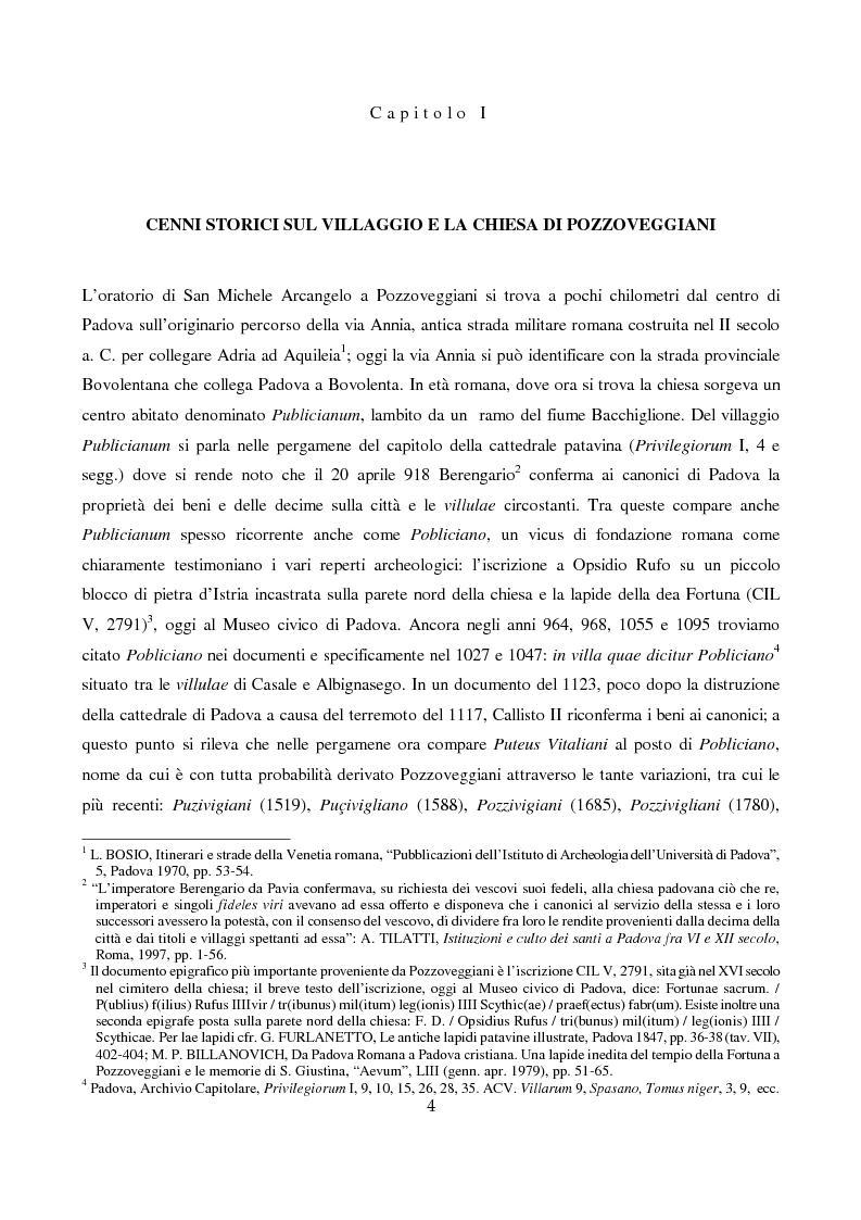 Anteprima della tesi: Pitture murali dell'Oratorio di Pozzoveggiani, Pagina 4
