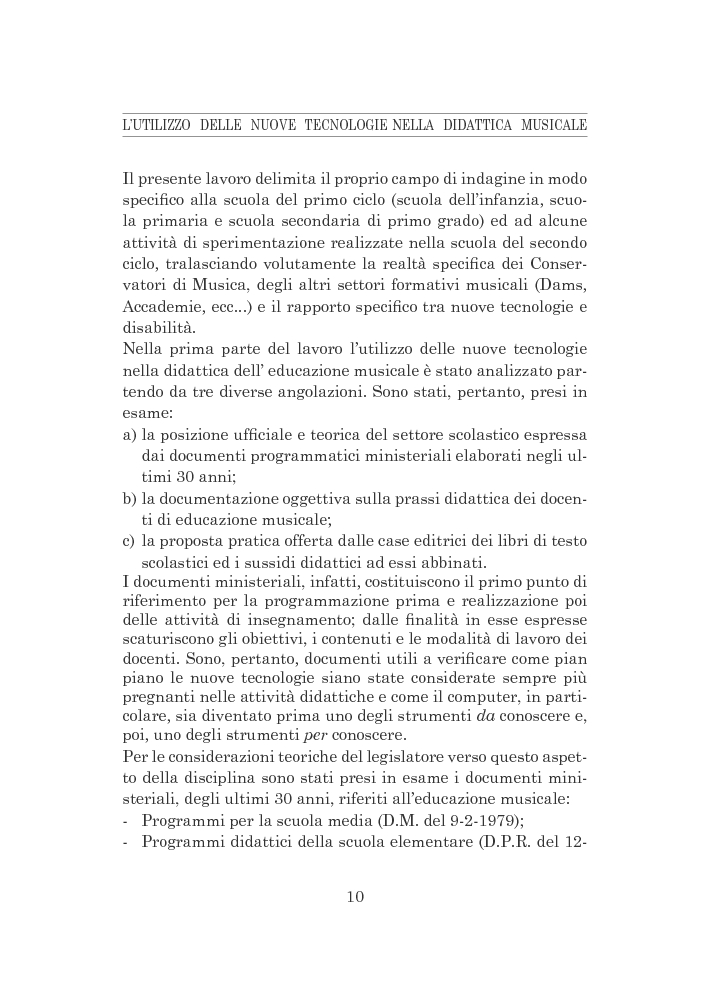 Anteprima della tesi: L'utilizzo delle nuove tecnologie nella didattica musicale, Pagina 2
