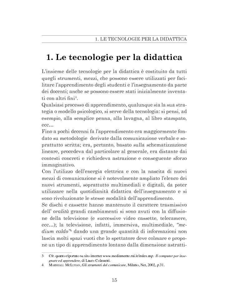 Anteprima della tesi: L'utilizzo delle nuove tecnologie nella didattica musicale, Pagina 7