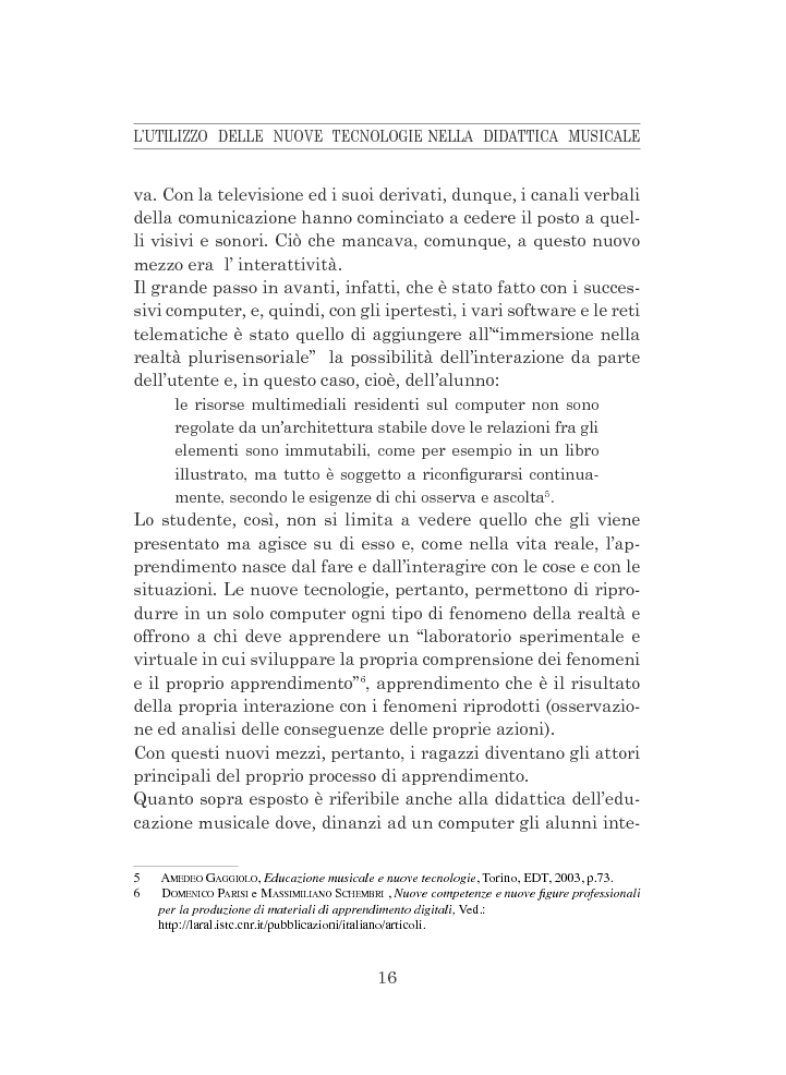 Anteprima della tesi: L'utilizzo delle nuove tecnologie nella didattica musicale, Pagina 8