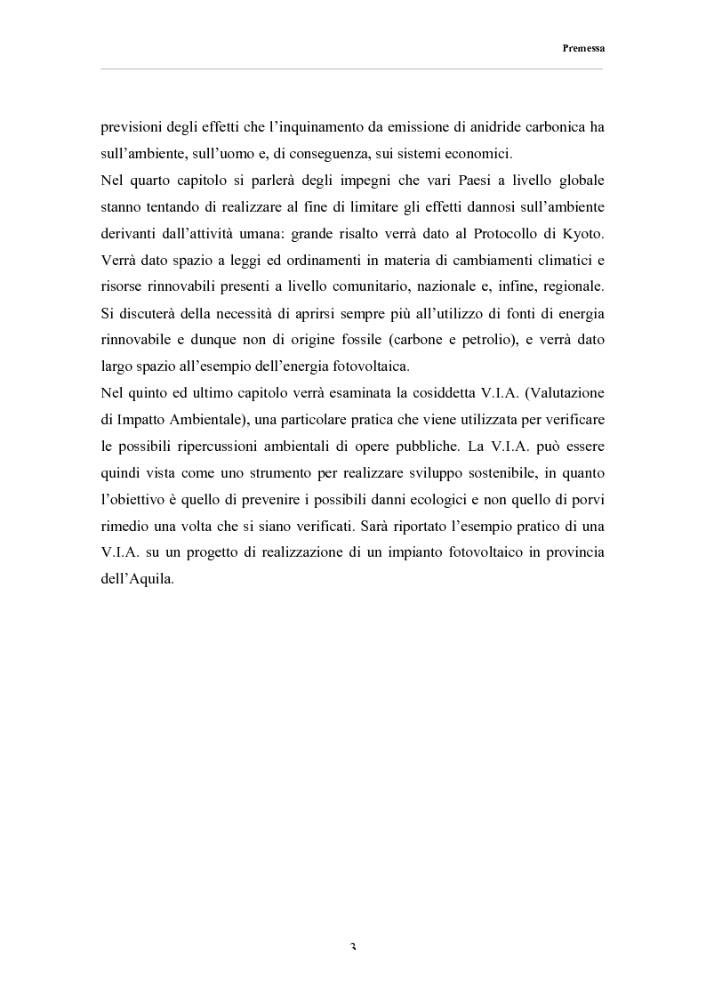 Anteprima della tesi: Affrontare i cambiamenti climatici: sviluppo sostenibile, energie rinnovabili e V.I.A., Pagina 3