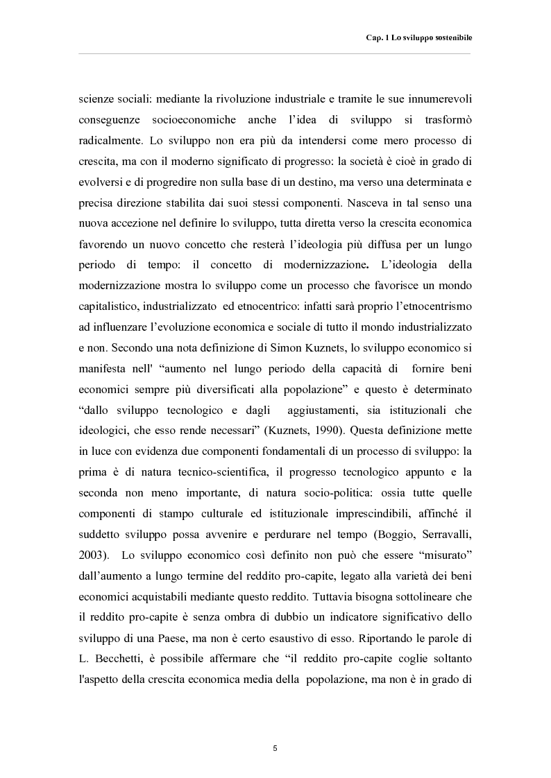 Anteprima della tesi: Affrontare i cambiamenti climatici: sviluppo sostenibile, energie rinnovabili e V.I.A., Pagina 5