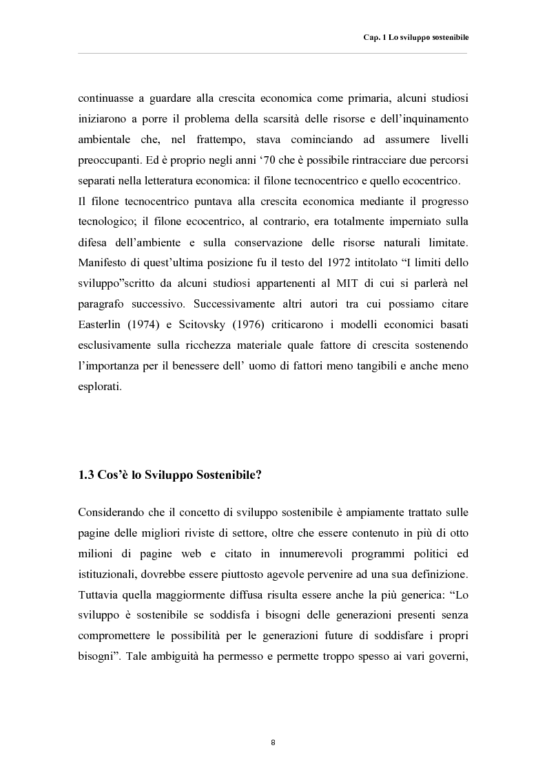 Anteprima della tesi: Affrontare i cambiamenti climatici: sviluppo sostenibile, energie rinnovabili e V.I.A., Pagina 8