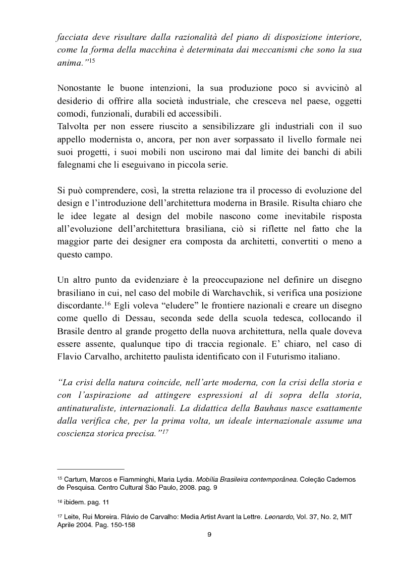 Anteprima della tesi: Disegno industriale senza industria. La figura del designer imprenditore nel Brasile del XX secolo, Pagina 8