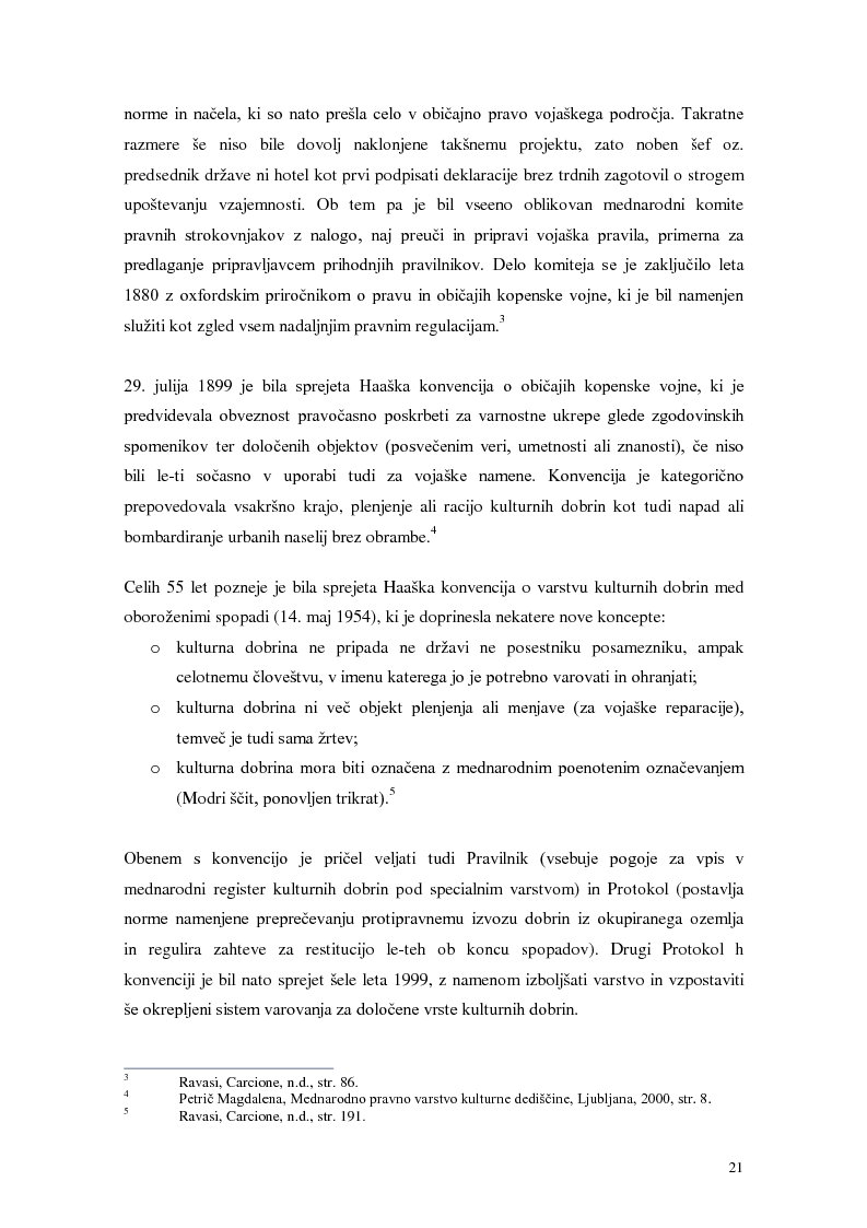 Anteprima della tesi: Mednarodno pravno varstvo kulturne dediščine, Pagina 5