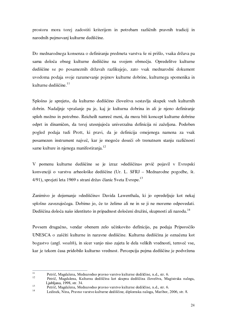 Anteprima della tesi: Mednarodno pravno varstvo kulturne dediščine, Pagina 8