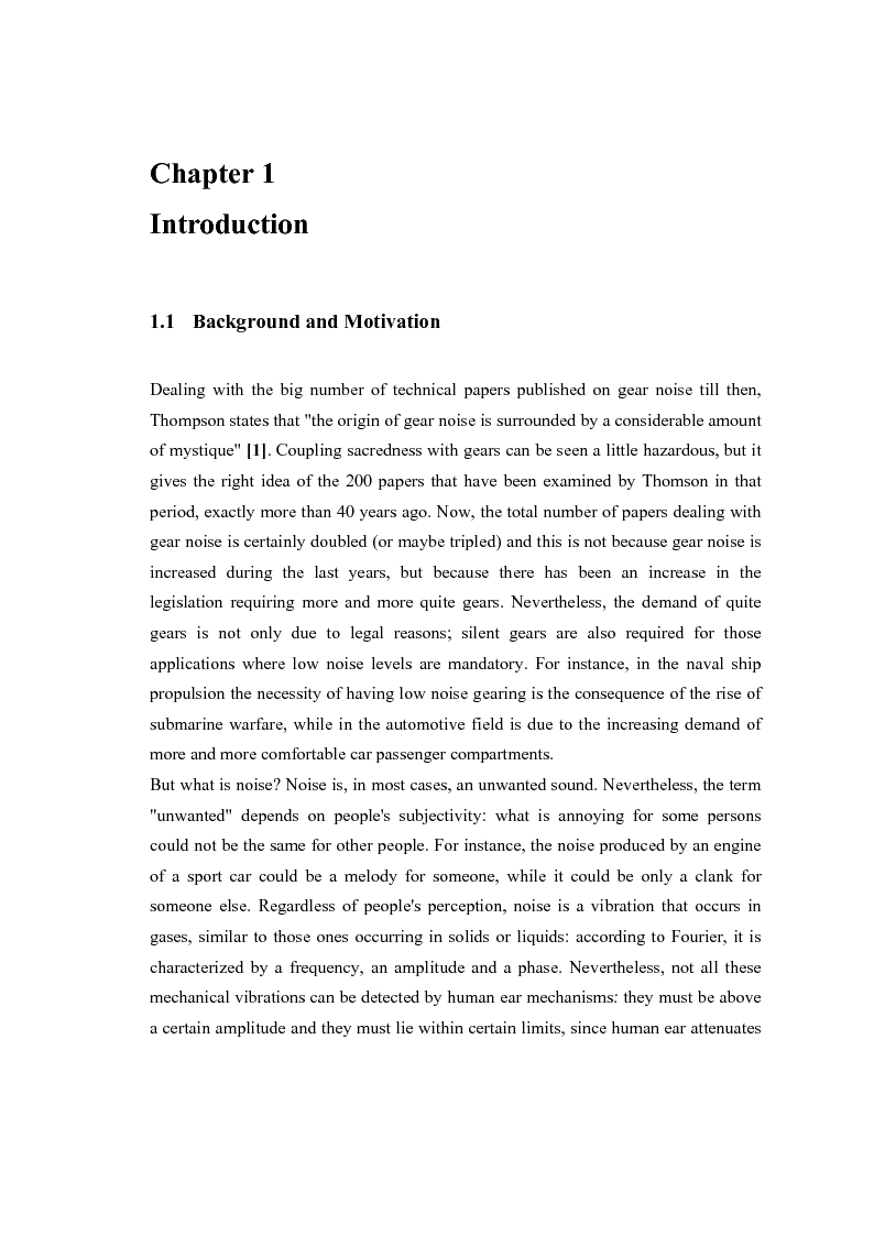 Estratto dalla tesi: Influence of Profile Modifications on Transmission Error and Noise of Spur Gears