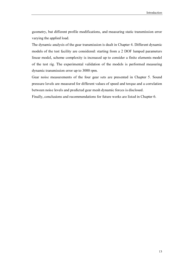Anteprima della tesi: Influence of Profile Modifications on Transmission Error and Noise of Spur Gears, Pagina 13