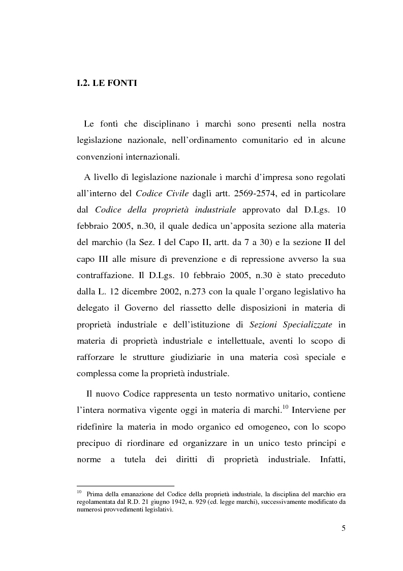 Anteprima della tesi: La contraffazione del marchio: effetti lesivi e tutela giuridica per una efficace strategia di contrasto, Pagina 10