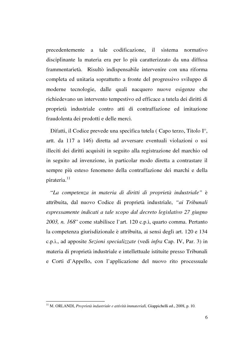 Anteprima della tesi: La contraffazione del marchio: effetti lesivi e tutela giuridica per una efficace strategia di contrasto, Pagina 11