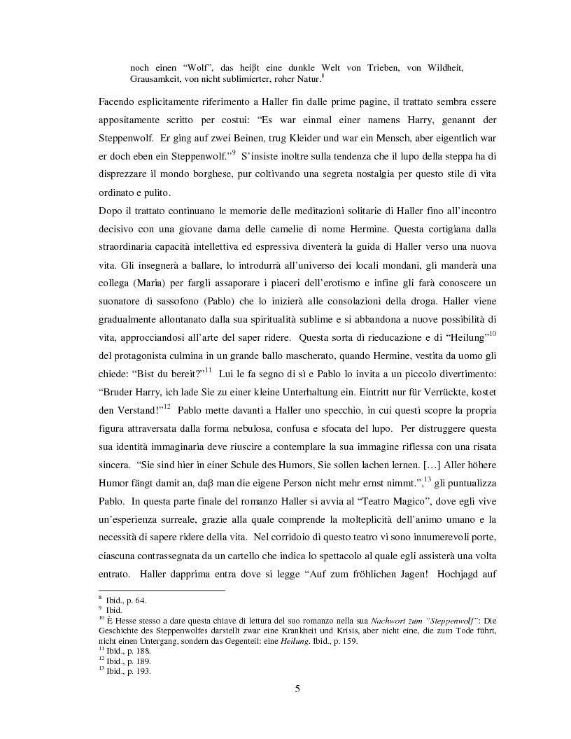 Anteprima della tesi: Steppenwolf di Fred Haines, ovvero Hermann Hesse filtrato attraverso la Beat Generation, Pagina 4