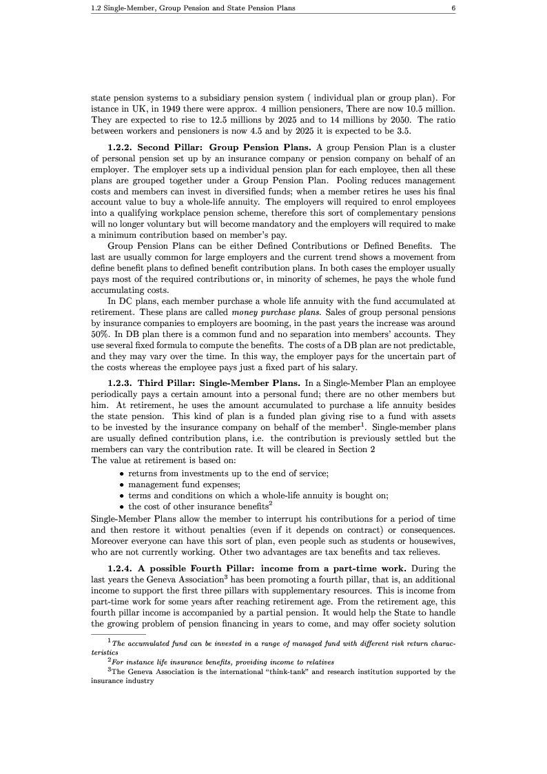 Anteprima della tesi: Pension Plans: a focus on Defined Benefit Pension Schemes, Pagina 2