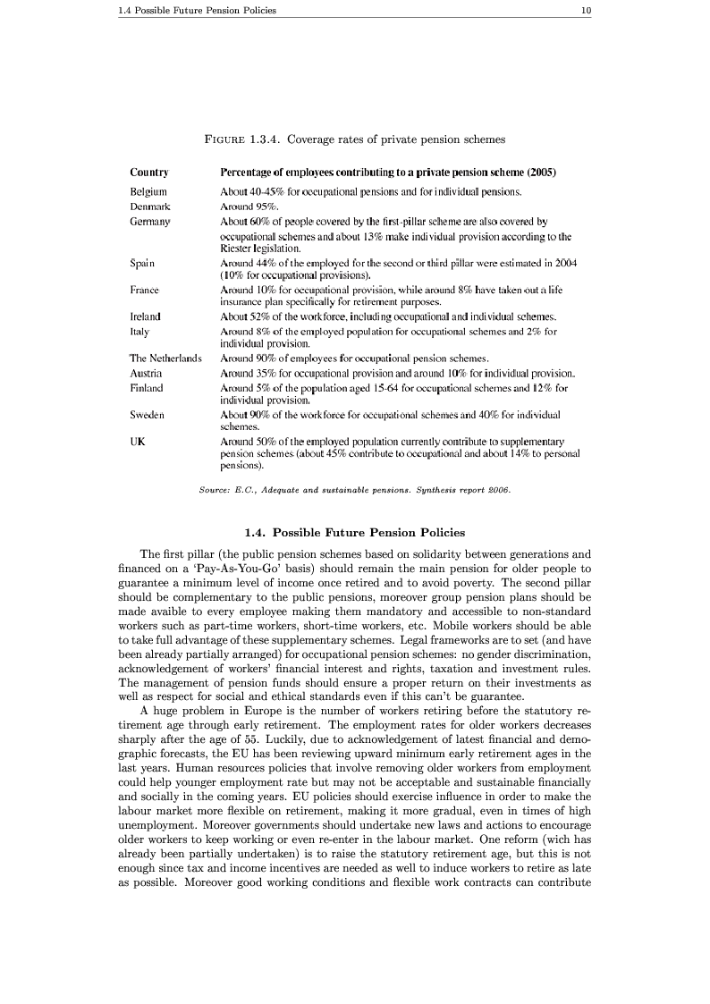 Anteprima della tesi: Pension Plans: a focus on Defined Benefit Pension Schemes, Pagina 6