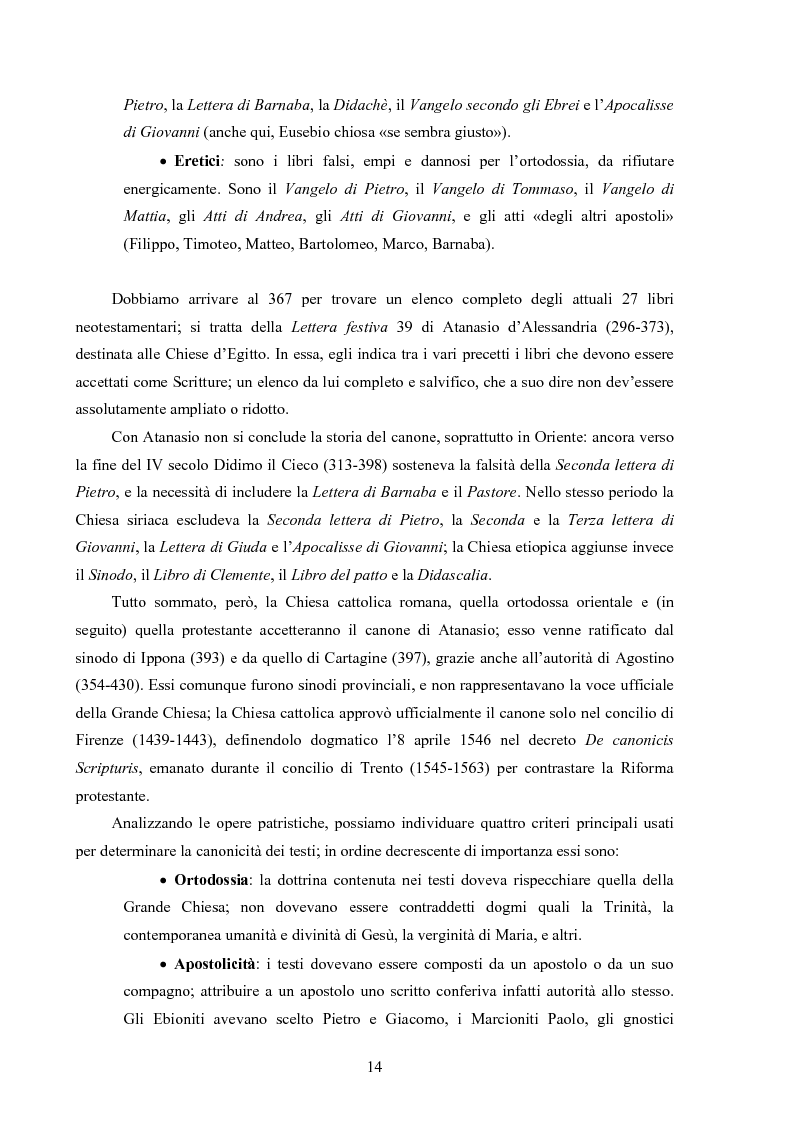 Anteprima della tesi: Sorella, madre e compagna. Maria Maddalena negli apocrifi del Nuovo Testamento, Pagina 8