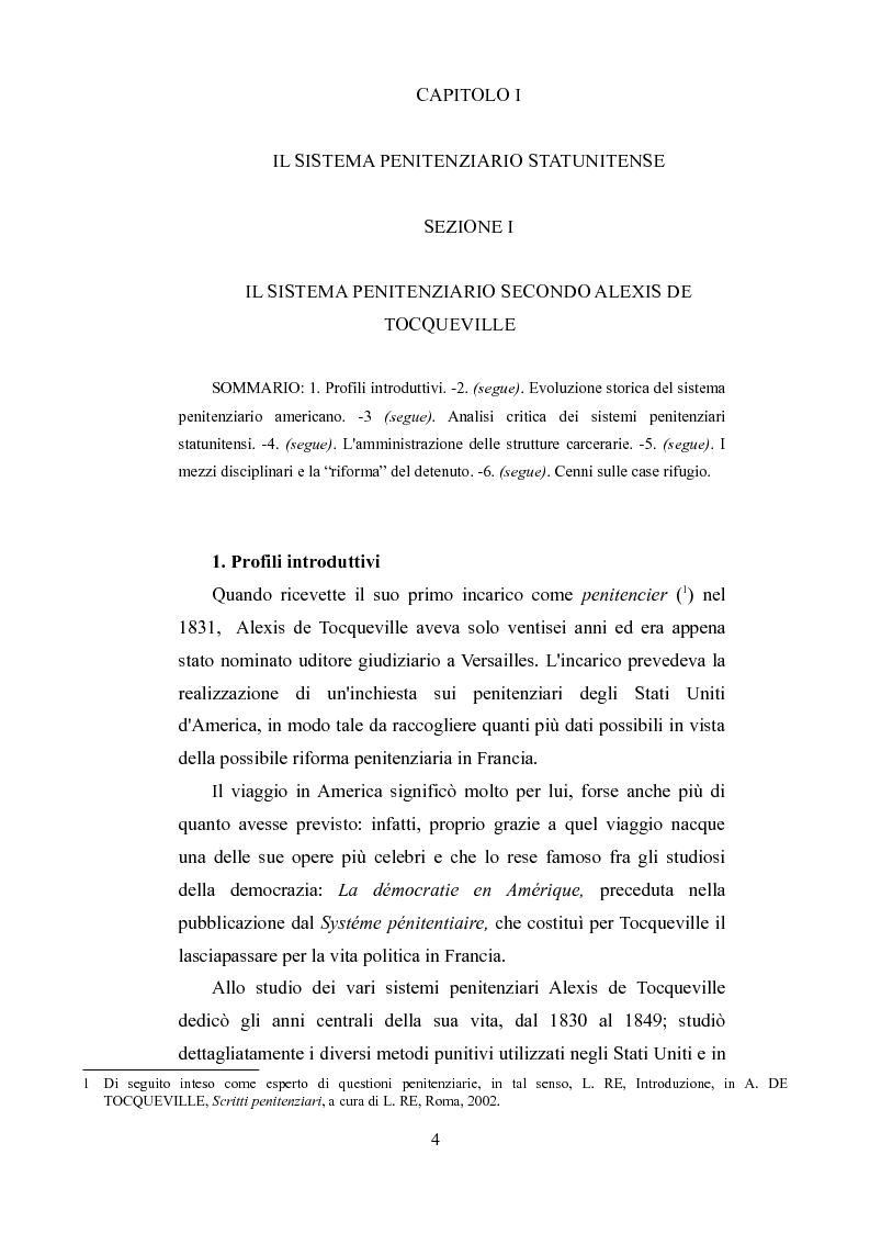 Anteprima della tesi: Il sistema penitenziario americano: evoluzione storica e prospettive future, Pagina 4