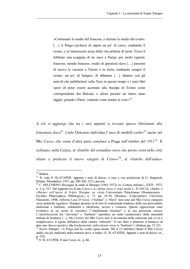 Anteprima della tesi: Strutture e stile del "Mio Carso" di Scipio Slataper, Pagina 10