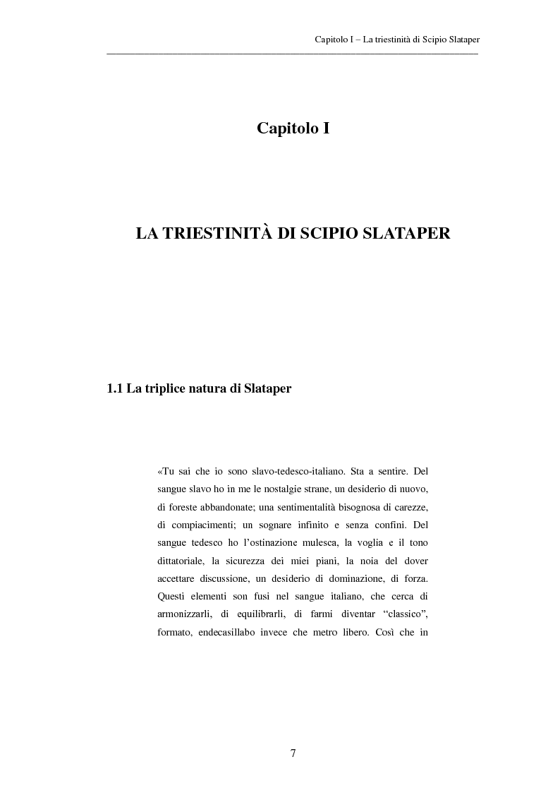 Anteprima della tesi: Strutture e stile del "Mio Carso" di Scipio Slataper, Pagina 4