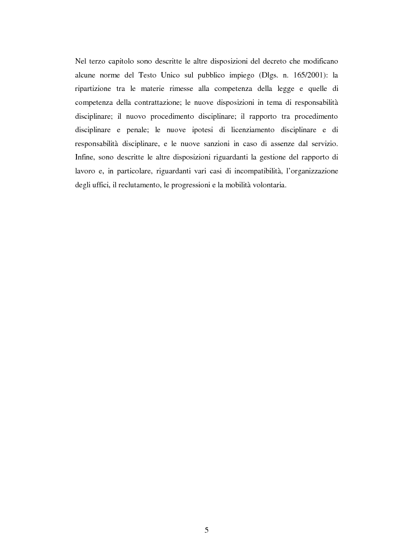 Anteprima della tesi: Il Sistema di valutazione della performance delle AA. PP. La riforma ''Brunetta'', Pagina 3