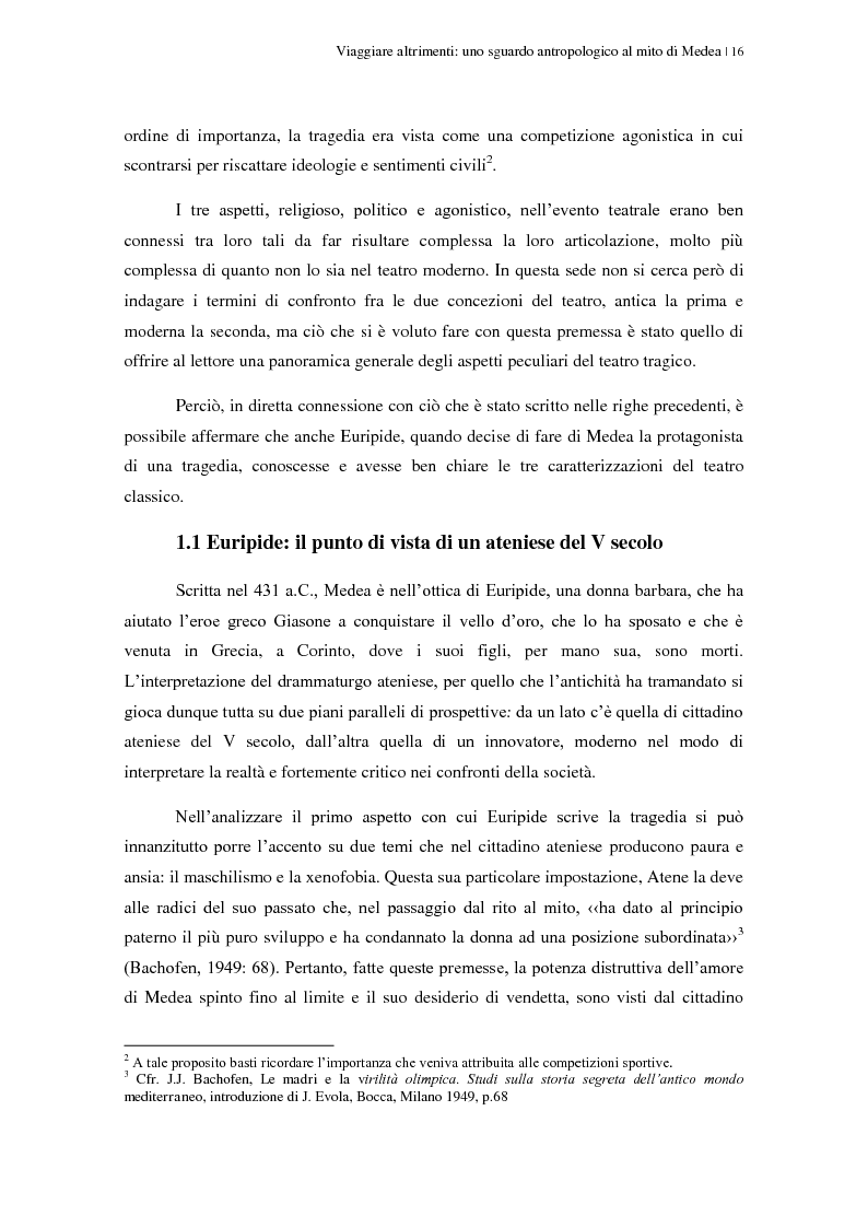 Anteprima della tesi: Viaggiare altrimenti: uno sguardo antropologico al mito di Medea, Pagina 10