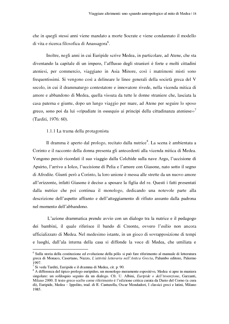 Anteprima della tesi: Viaggiare altrimenti: uno sguardo antropologico al mito di Medea, Pagina 12