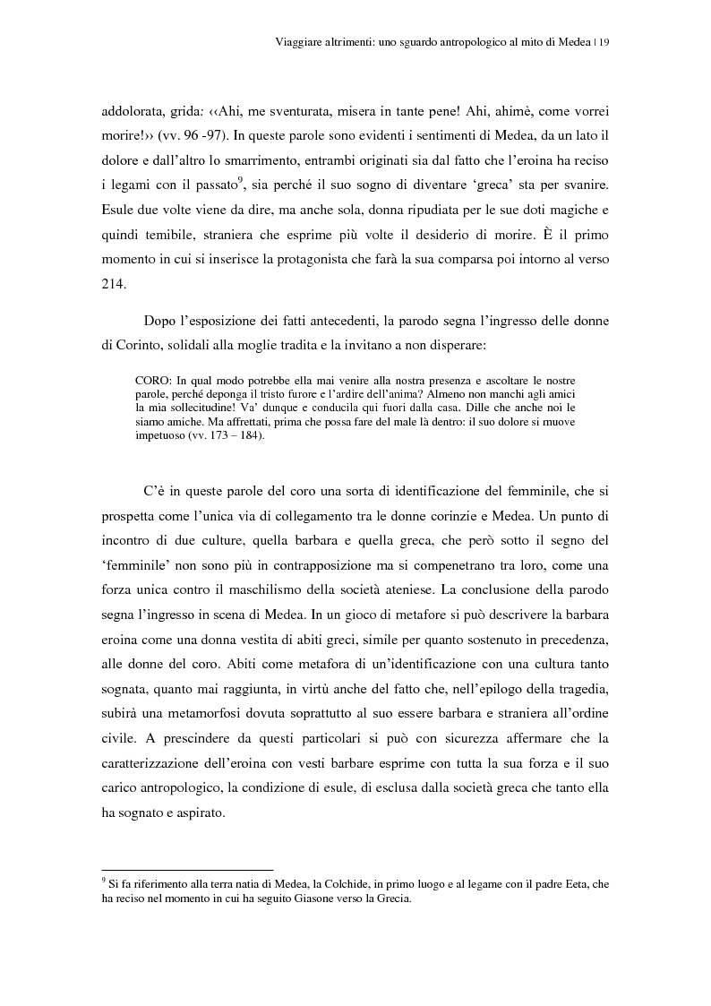 Anteprima della tesi: Viaggiare altrimenti: uno sguardo antropologico al mito di Medea, Pagina 13