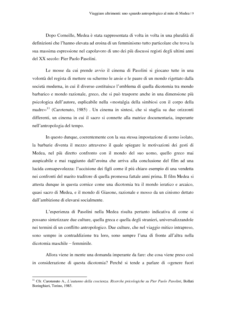 Anteprima della tesi: Viaggiare altrimenti: uno sguardo antropologico al mito di Medea, Pagina 5