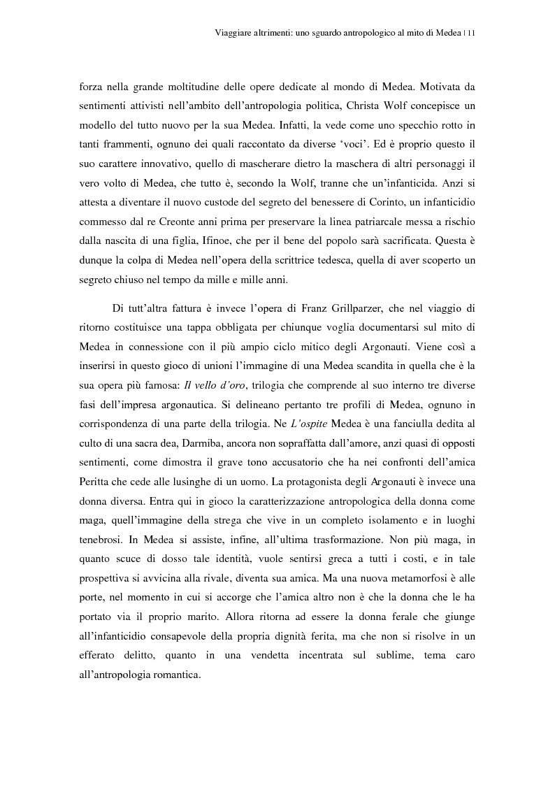 Anteprima della tesi: Viaggiare altrimenti: uno sguardo antropologico al mito di Medea, Pagina 7