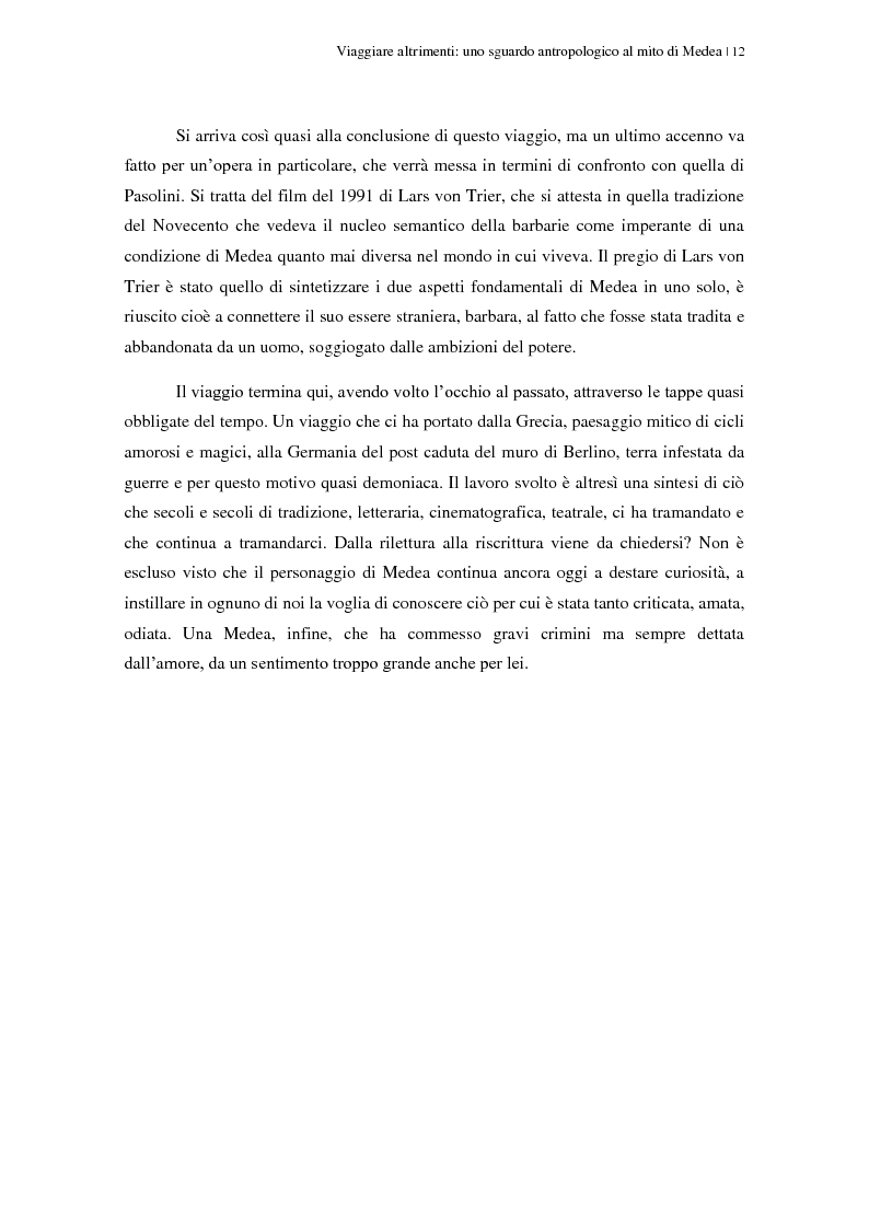Anteprima della tesi: Viaggiare altrimenti: uno sguardo antropologico al mito di Medea, Pagina 8