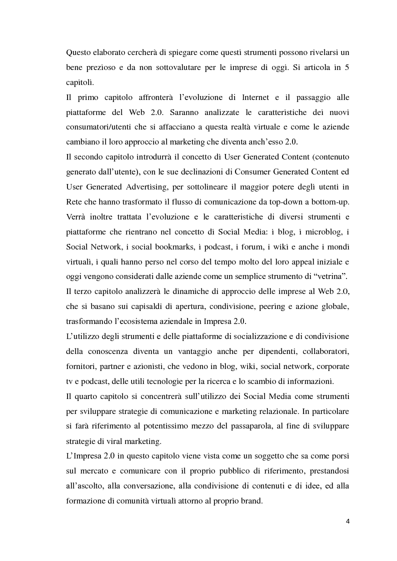 Anteprima della tesi: La comunicazione d'impresa attraverso i social media, Pagina 2