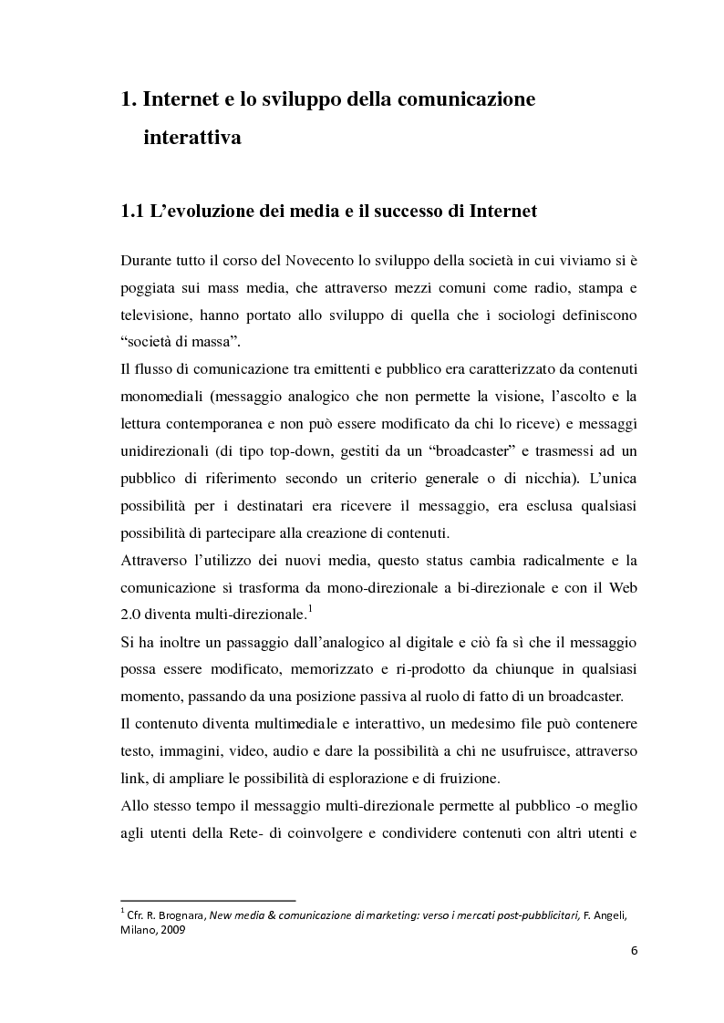 Anteprima della tesi: La comunicazione d'impresa attraverso i social media, Pagina 4