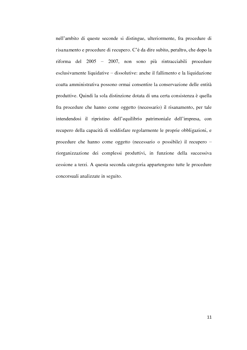 Anteprima della tesi: La sorte dell'impresa nel fallimento, Pagina 11