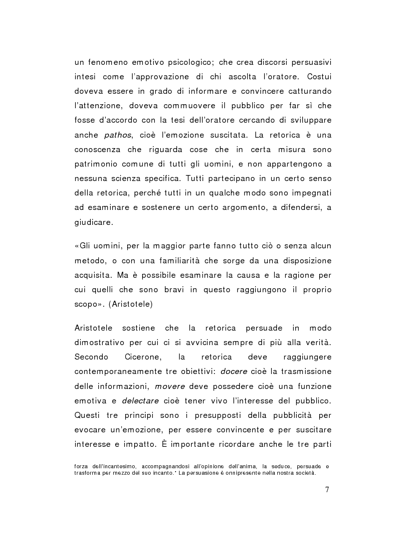 Anteprima della tesi: Gli aspetti persuasivi della pubblicità, Pagina 4
