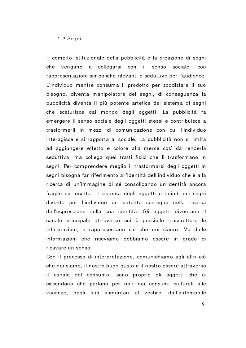 Anteprima della tesi: Gli aspetti persuasivi della pubblicità, Pagina 6