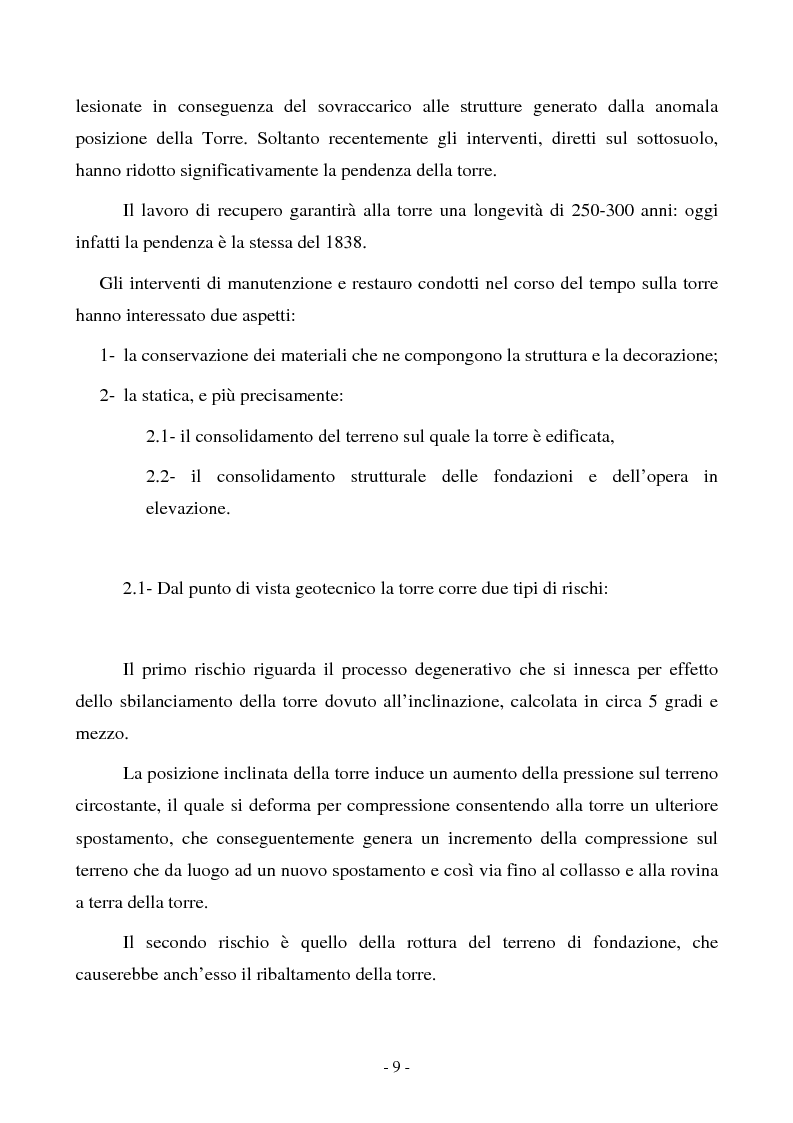Anteprima della tesi: Caratterizzazione di alcuni strati superficiali, mediante analisi infrarossa, presenti sulle colonne della Torre di Pisa, Pagina 8