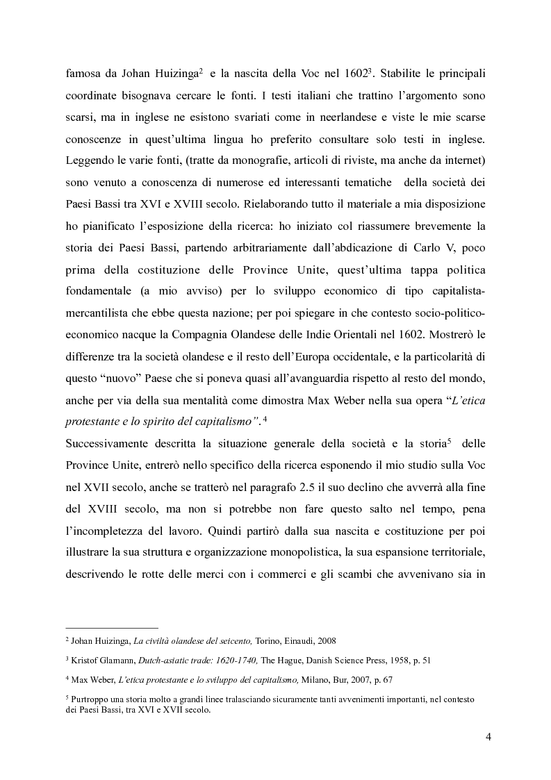 Anteprima della tesi: La V.O.C. La Compagnia delle Indie Olandesi nel XVII secolo - The Golden Age, Pagina 2