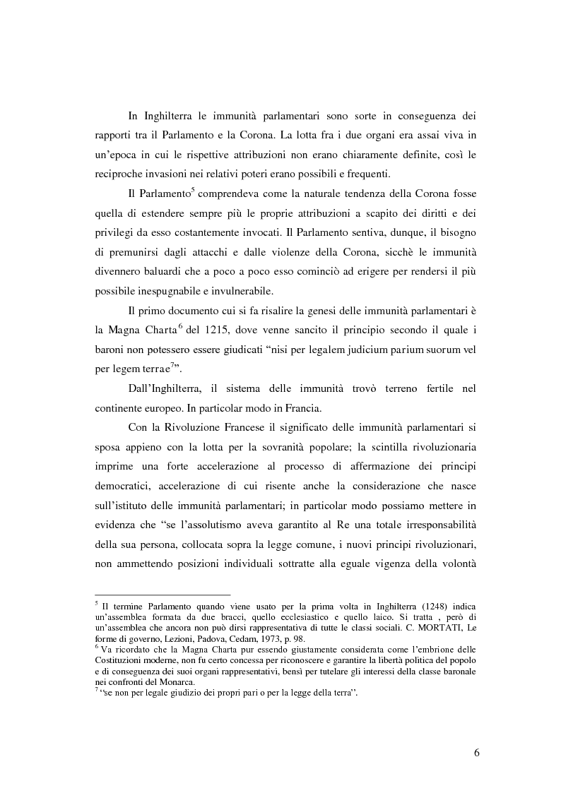 Anteprima della tesi: Il problema dell'immunità parlamentare nell'evoluzione più recente. Le posizioni della stampa, Pagina 3
