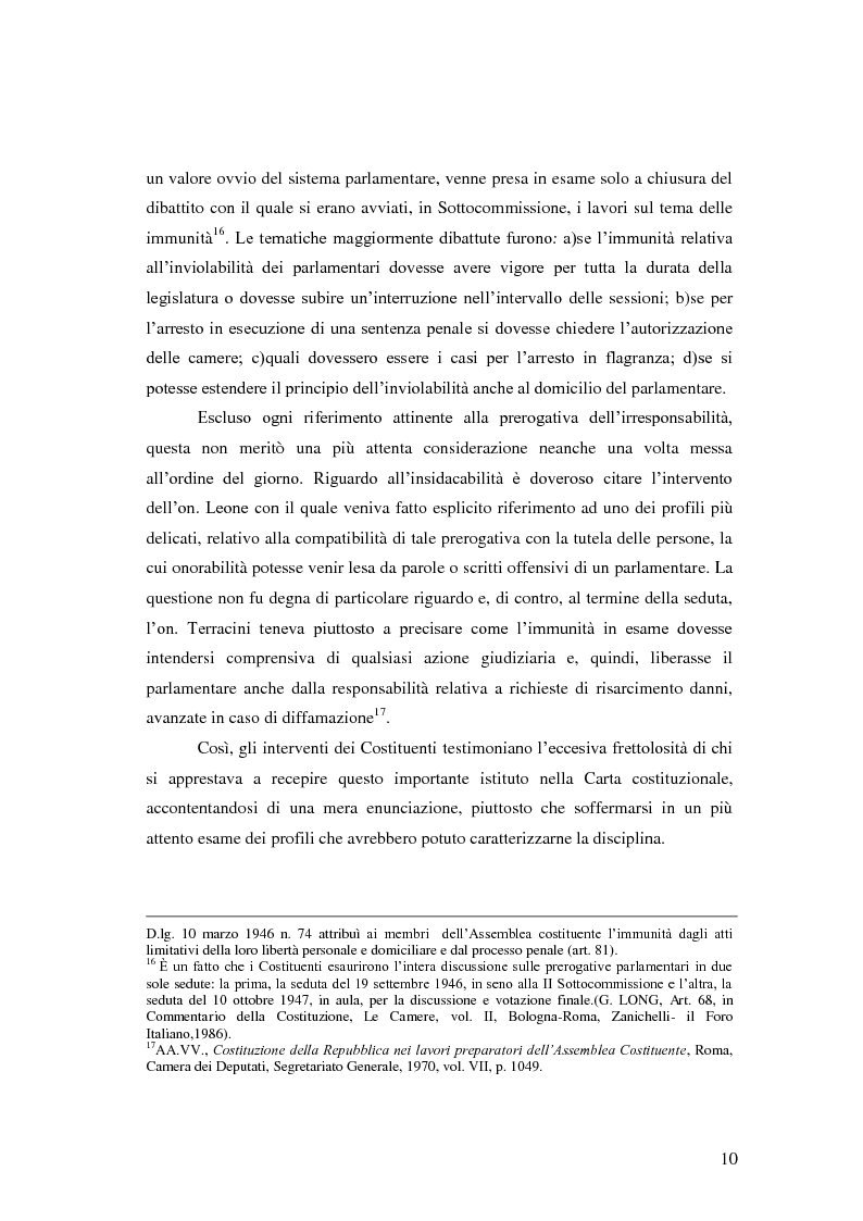 Anteprima della tesi: Il problema dell'immunità parlamentare nell'evoluzione più recente. Le posizioni della stampa, Pagina 7