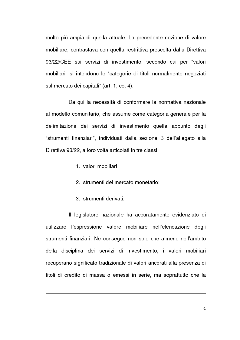 Anteprima della tesi: L'offerta fuori sede di strumenti finanziari, Pagina 4