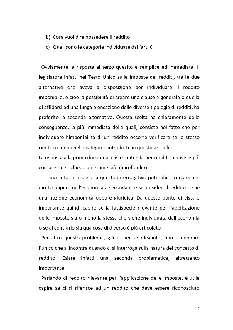 Anteprima della tesi: Il reddito imponibile e i guadagni derivanti dalle attività illecite, Pagina 3