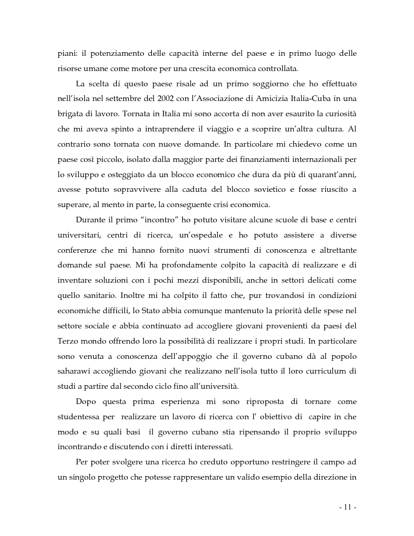 Anteprima della tesi: Ripensare lo sviluppo. Etnografia del Plan Turquino Manati a Cuba., Pagina 4